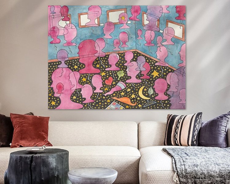 Example of the artwork in a room