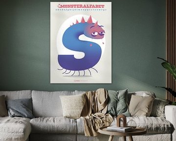 Monster alphabet letter S by Gilmar Pattipeilohy