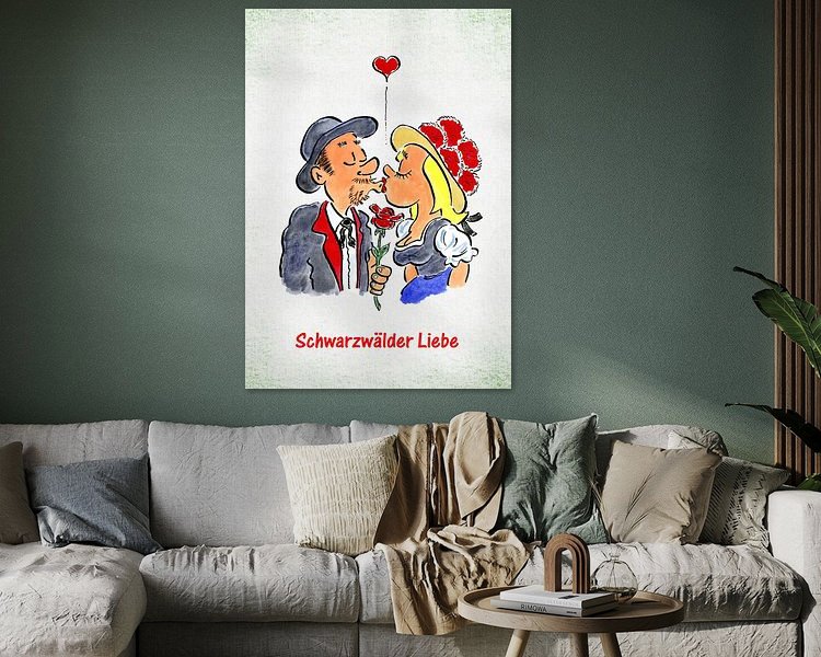 Example of the artwork in a room