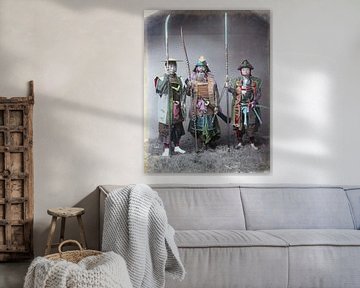 Three vintage samurai on photo (2 of 2) by Atelier Liesjes