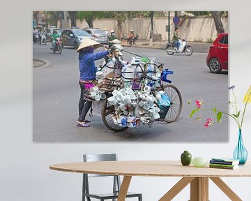 Vervoer per fiets op Vietnamese wijze van t.ART