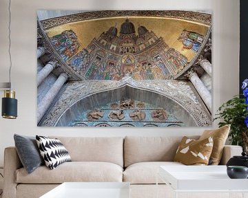 Mozaiek van Sint Marc Basiliek in Venetie, Italie