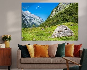 Landschaft mit Felsen im Berchtesgadener Land von Rico Ködder