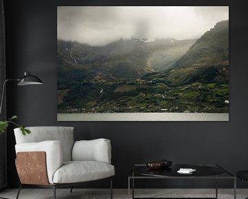 Mistige bergen in Scandinavië |  fine art foto print