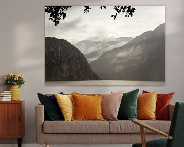 Skandinavische Landschaft, Nebel in den Bergen in Norwegen | Fine Art Photo Print