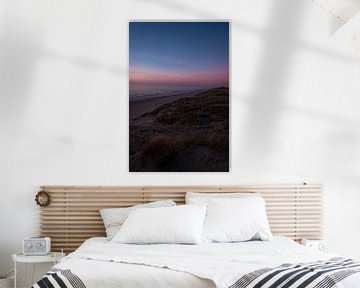 Zonsondergang op het strand bij Paal 9 II | Een reis over Waddeneiland Texel van Roos Maryne - Natuur fotografie