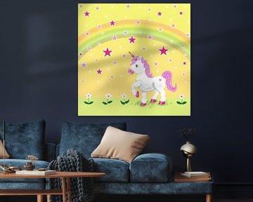 Licorne avec des étoiles sur Lida Bruinen