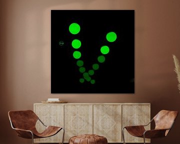 Glow Pedulum green by Greetje van Son
