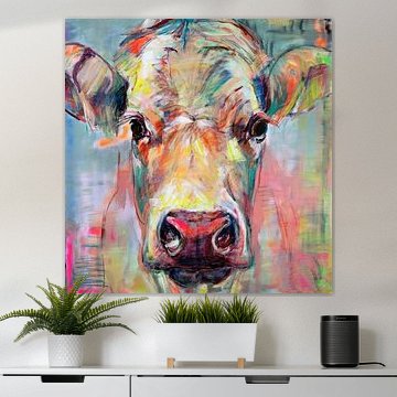 Porträt Kuh 'süße Dame Jane' von Gemälde Liesbeth Serlie