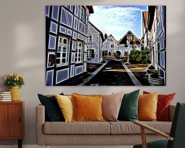 Truss met neon effect