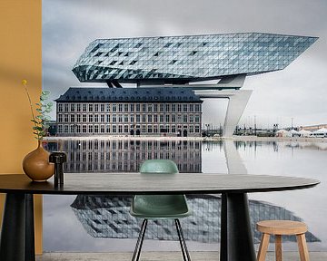 Reflections at the Antwerp Port House by Felix Van Lantschoot