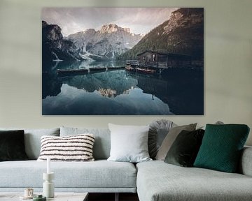 Lago di Braies, Dolomieten, Italië van Felix Van Lantschoot