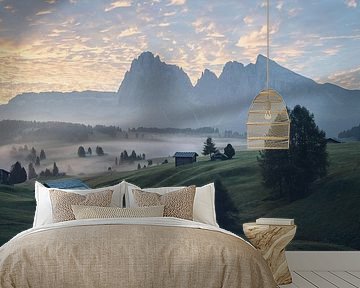 Sunrise in the dolomites by Felix Van Lantschoot