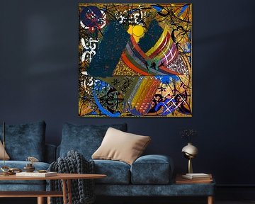 Digital and abstract work of contemporary art