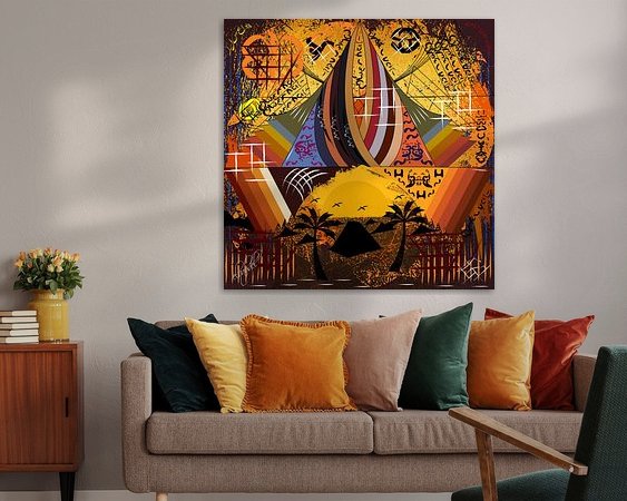 Example of the artwork in a room