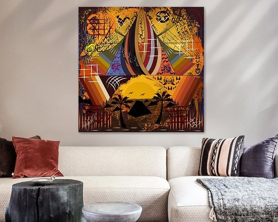 Example of the artwork in a room