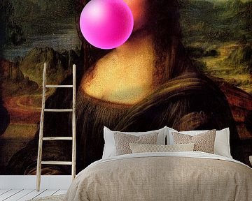 Mona Lisa met Bubble Gum van Maarten Knops