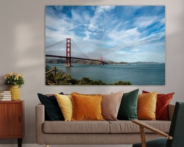 Golden Gate Brug, Californië van Guenter Purin