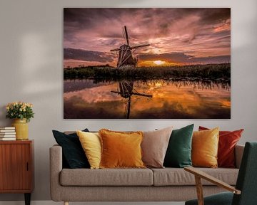 Dutch windmill reflected by Robbert Ladan