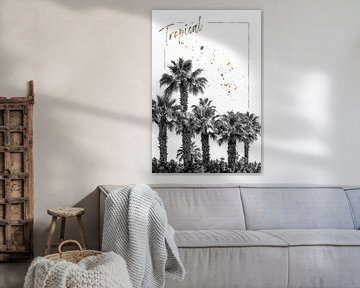 Palm Impressie | Tropisch van Melanie Viola