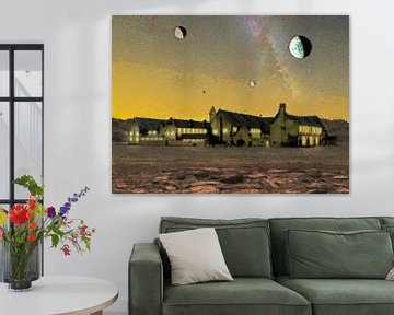 De abdij aan het eind van het heelal van Frans Blok - foto's, kunst en andere wanddecoratie