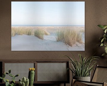 Waddenstrand op de vroege morgen van Laura Elkhuizen Fotografie