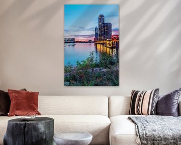Skyline Rotterdam van Angelique Niehorster