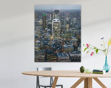 Skyline London in het blauwe uur van MAT Fotografie