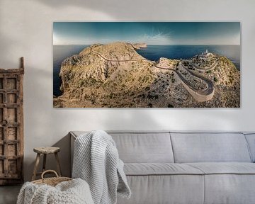 Panorama from a lighthouse in Mallorca in the north / Cap Formentor by Jonas Weinitschke