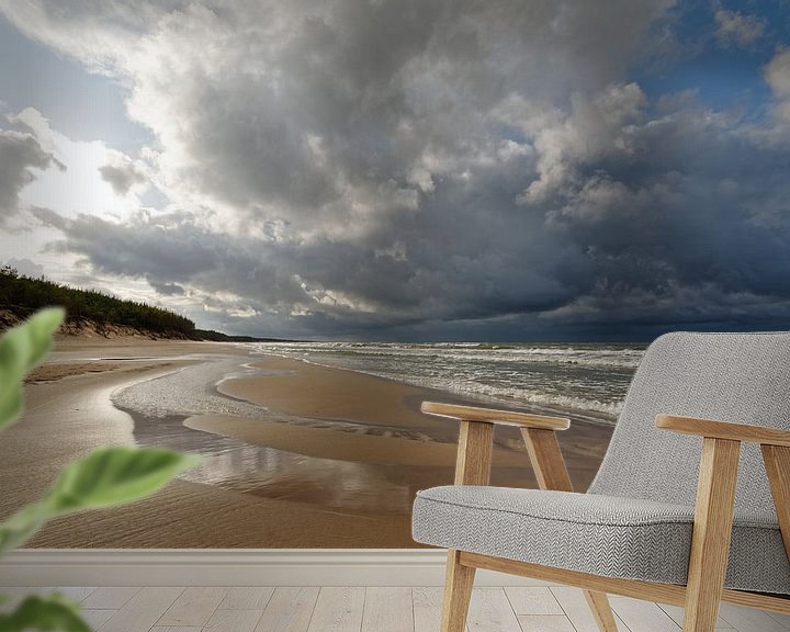 Beispiel fototapete: Einsamer Strand von Ralf Lehmann