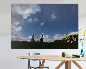 Ladies on the dike by Herman Peters