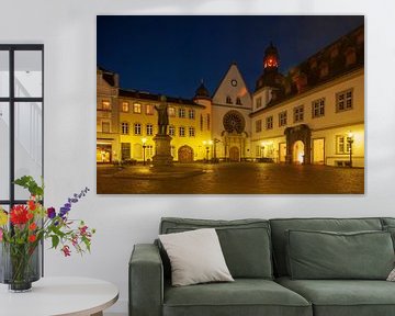 Église et hôtel de ville de la Jesuitenplatz, Coblence, Rhénanie-Palatinat, Allemagne, Europe