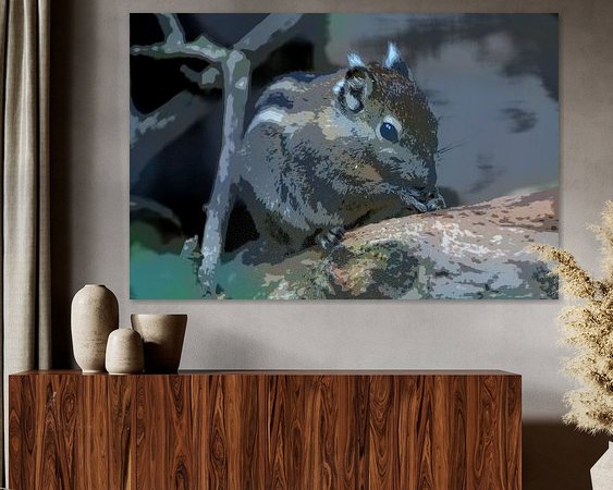 Example of the artwork in a room