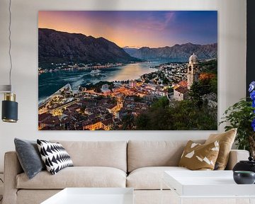 Baai van Kotor, Montenegro van Michael Abid
