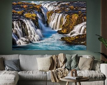 Bruarfoss in Iceland by Dieter Meyrl