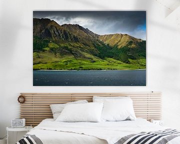 Gebergten bij Lake Hawea in Nieuw Zeeland van RB-Photography