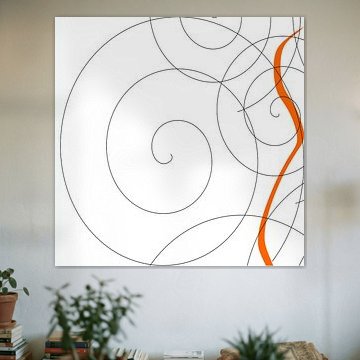 Abstrakte Strichzeichnung