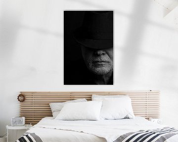 Man met baard en hoed van Nelleke Uenk Fotografie
