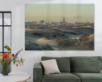 Blick auf Katwijk von den Dünen aus von Dirk van Egmond