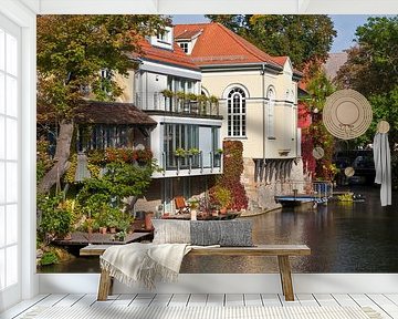 Residential buildings and the Small Synagogue on the Gera in Erfurt by Werner Dieterich