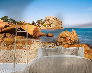 Atlantische kust in Bretagne bij Ploumanach