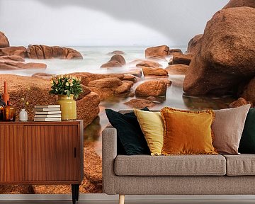 Atlantische kust in Bretagne bij Ploumanach