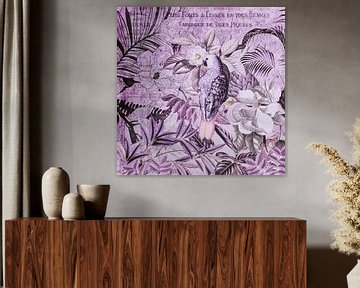 Purple Parrot Vintage Art sur Andrea Haase