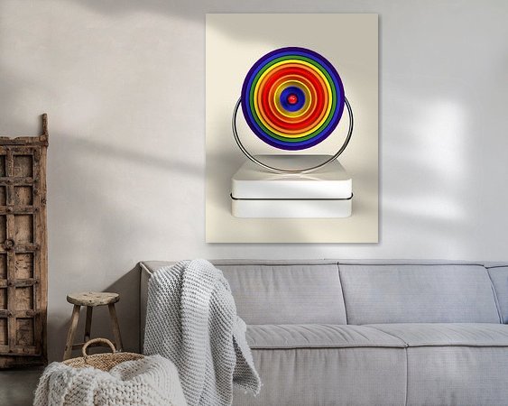 Example of the artwork in a room