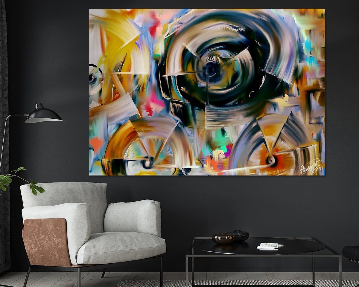 Example of the artwork in a room