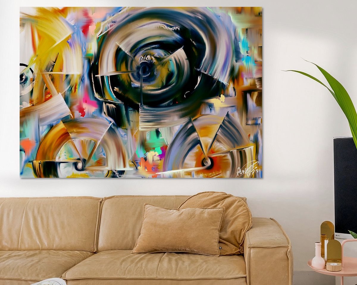 Example of the artwork in a room