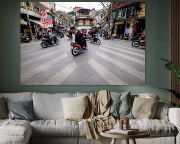 Verkeer in Hanoi Vietnam