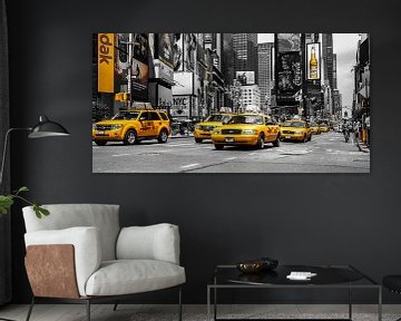 New York's Yellow Cabs by Hannes Cmarits