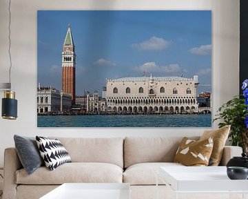 Doge's palace seen from the water by Joost Adriaanse