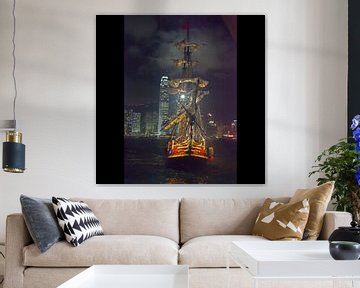 Sailing Ship - Hong Kong by t.ART